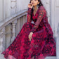 Red Georgette Gown With Floral Print