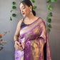 Heavy Silk Pure Purple Saree