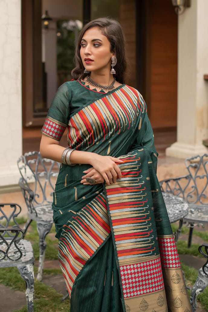 Beautiful Pure Silk Weaving Saree