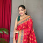 Red Pure Kachii Patola Silk Saree With Rich Pallu