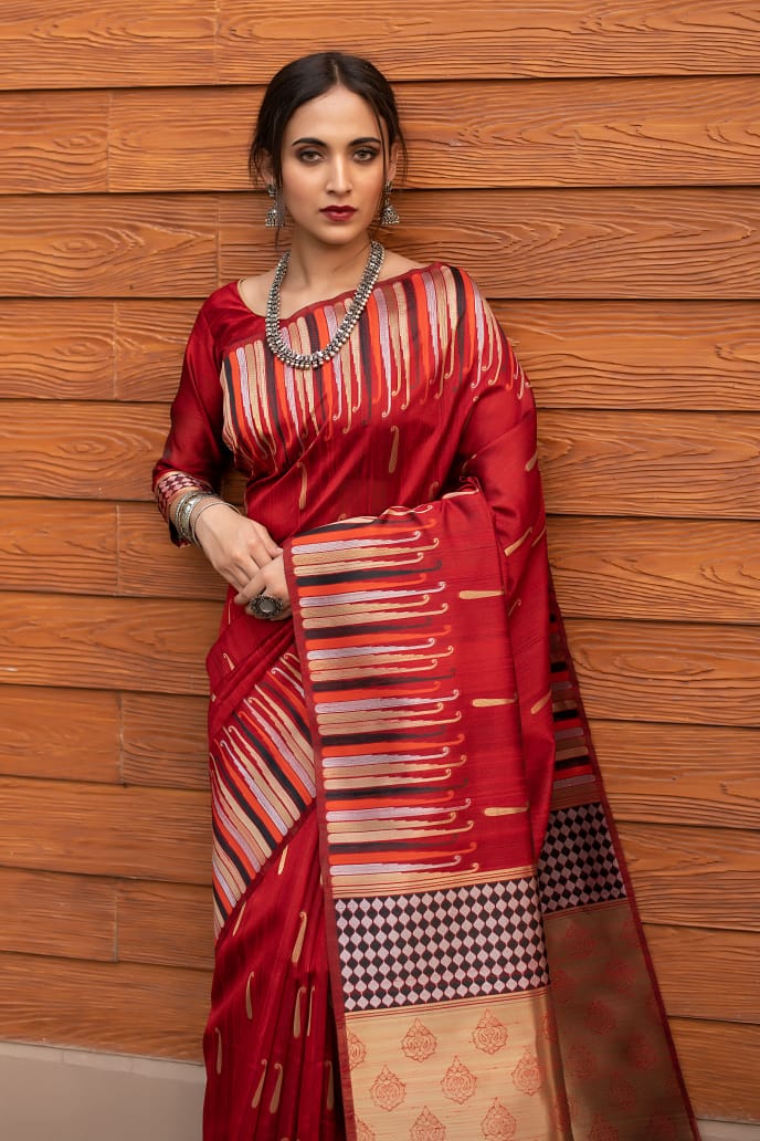 Beautiful Pure Silk Weaving Saree