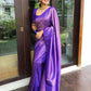 Beautiful Blue Rich Pallu & Jacquard Work with Soft Lichi Silk Saree