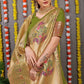 Green Paithani Pure silk handloom saree with Pure Jari