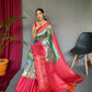 Pink Pure Kanchipuram Digital Printed Saree