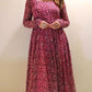 Beautiful Pink Georgette  Digital Printed Gown