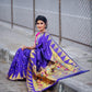 Violet Paithani Pure Silk Handloom Saree