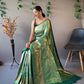 Heavy Silk Pure Green Saree