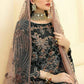 Beautiful Black Faux Georgette Top And Bottom Set