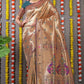Peach Paithani Pure silk handloom saree with Pure Jari