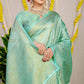 Blue Bridal Kanchipuram Silk Sarees In Pure Gold Zari