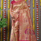 Rani Paithani Pure silk handloom saree with Pure Jari