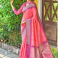 Pink Beautiful South Ikkat Saree