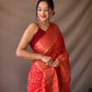 Gold Zari And Meenakari Patola Sarees