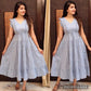 Women Frill Long Maxi Gown