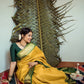 Yellow Pattu Saree With All Over Butties
