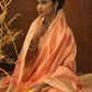 Orange Soft Mulberry Silk Weaving Saree