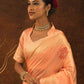 Orange Soft Mulberry Silk Weaving Saree
