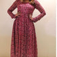 Beautiful Pink Georgette  Digital Printed Gown
