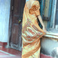 Gold Tussar Silk Saree With Unique Slub Weaving Pattern