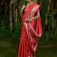 Red Banarasi Soft Silk Saree With Butti Weaves