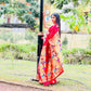 Red Paithani Pure Silk Handloom Saree