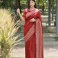 Red Banglori Silk Saree With Rich Weaving Pallu