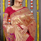 Rani Paithani Pure silk handloom saree with Pure Jari