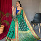 Green Pure Kachii Patola Silk Saree With Rich Pallu