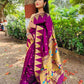 Plum Paithani Pure Silk Handloom Saree