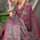 Beautiful Red Colour With Lichi Soft Silk Saree With Weaving Silver