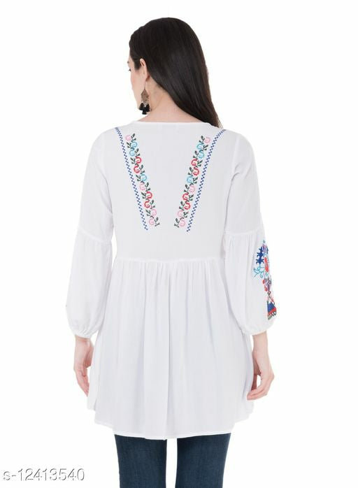 latest collection embroidery tops & tunics