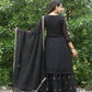 Embroidery Stiched Faux Georgette Dress
