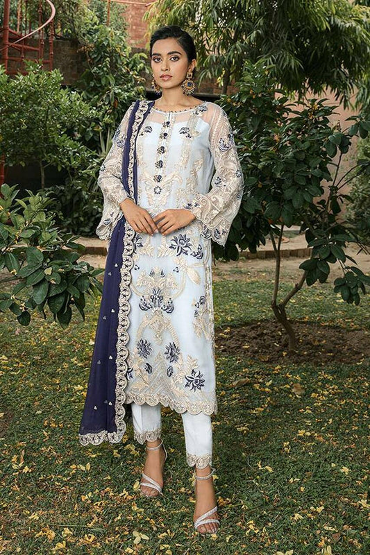 Embroidery Semi Stiched Faux Georgette Dress