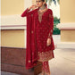 Embroidery Work Faux Georgette Dress