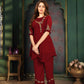 Embroidery Work Faux Georgette Dress