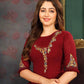 Embroidery Work Faux Georgette Dress