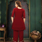 Embroidery Work Faux Georgette Dress