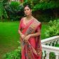 Red Soft Kashmiri Pashmina Silk Weaving Saree