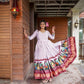 Beautiful Designer Gown On Heavy  Modal Silk Fabric With  Digital Print
