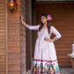 Beautiful Designer Gown On Heavy  Modal Silk Fabric With  Digital Print