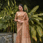 Orange Soft Banarasi Silk Saree With All Over Zari Weaving Pattern