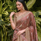 Wine Soft Banarasi Silk Saree With All Over Zari Weaving Pattern