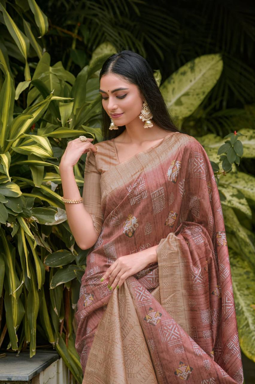 Wine Soft Banarasi Silk Saree With All Over Zari Weaving Pattern