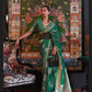 Green Two Tone Handloom Weaving Organza Saree