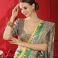 Lemon Tussar Print Soft Saree with all Over Beautiful Print