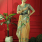 Yellow Tussar Print Soft Saree with all Over Beautiful Print