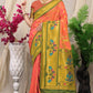 Peach Paithani Pure Silk Handloom Saree With Pure Jari