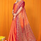Red Pure Softly Silk Handloom Saree