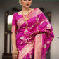 Rani Soft Banarasi Katan silk saree