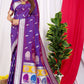 Purple Beautiful Soft Pure Silk Paithani Saree